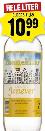 Dirck 3 Zonneklaar Jonge Jenever aanbieding