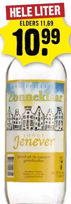 Dirck 3 Zonneklaar Jonge Jenever aanbieding