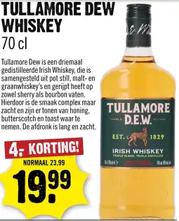 Dirck 3 Tullamore Dew Whiskey aanbieding