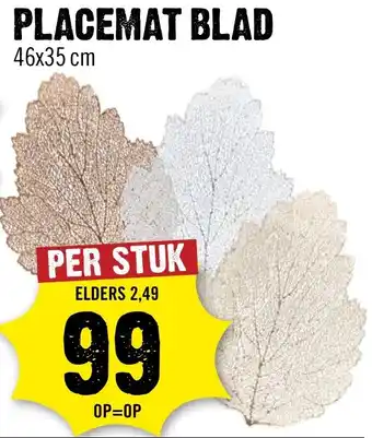Dirck 3 Placemat blad aanbieding
