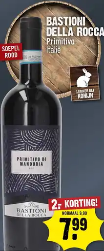 Dirck 3 Bastioni Della Rocca Primitivo aanbieding