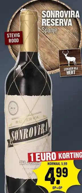 Dirck 3 Sonrovira Reserva aanbieding