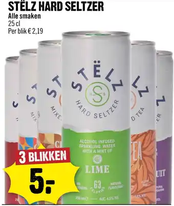 Dirck 3 Stëlz hard seltzer aanbieding