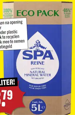 Dirck 3 Spa reine natural mineral water aanbieding