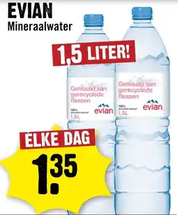 Dirck 3 Evian Mineraalwater aanbieding