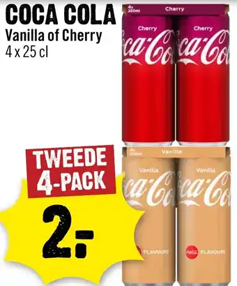 Dirck 3 Coca Cola Vanilla of Cherry aanbieding