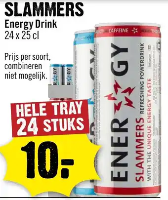 Dirck 3 Slammers Energy Drink aanbieding