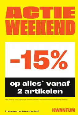 Kwantum Op alles vanaf 2 artikelen aanbieding