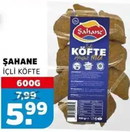 Sahan Supermarkten Şahane i̇çli̇ köfte aanbieding