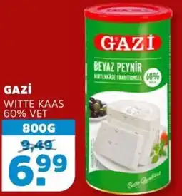 Sahan Supermarkten Gazi̇ witte kaas 60% vet aanbieding