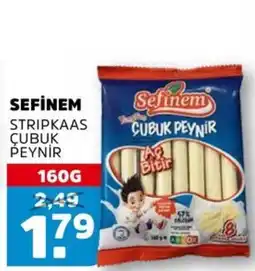 Sahan Supermarkten Sefi̇nem stripkaas çubuk peyni̇r aanbieding