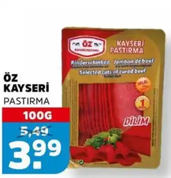 Sahan Supermarkten Öz kayseri̇ pastirma aanbieding