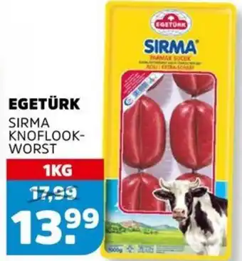 Sahan Supermarkten Egetürk sirma knoflookworst aanbieding