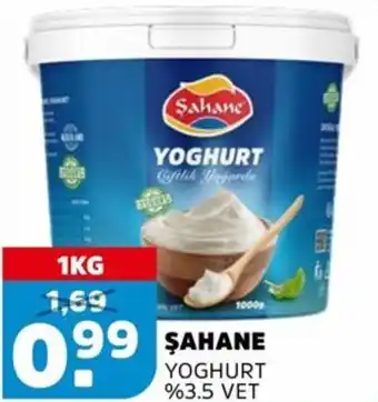 Sahan Supermarkten Şahane yoghurt %3.5 vet aanbieding