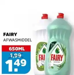 Sahan Supermarkten Fairy afwasmiddel aanbieding