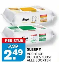 Sahan Supermarkten Sleepy vochtige doekjes aanbieding
