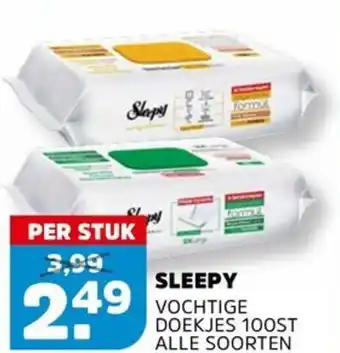 Sahan Supermarkten Sleepy vochtige doekjes aanbieding