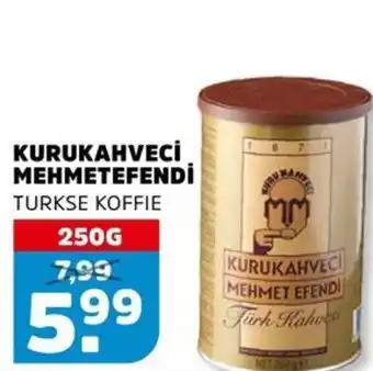 Sahan Supermarkten Kurukahveci̇ mehmetefendi̇ turkse koffie aanbieding