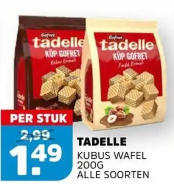 Sahan Supermarkten Tadelle kubus wafel aanbieding