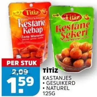 Sahan Supermarkten Ti̇ti̇z kastanjes aanbieding