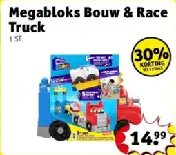 Kruidvat Megabloks Bouw & Race Truck aanbieding