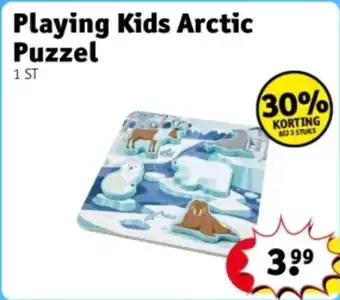 Kruidvat Playing Kids Arctic Puzzel aanbieding