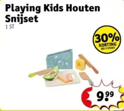Kruidvat Playing Kids Houten Snijset aanbieding