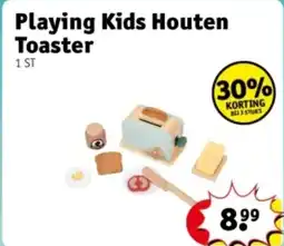 Kruidvat Playing Kids Houten Toaster aanbieding