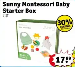 Kruidvat Sunny Montessori Baby Starter Box aanbieding