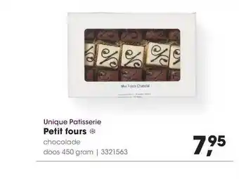 HANOS Unique patisserie petit fours 450 gram aanbieding