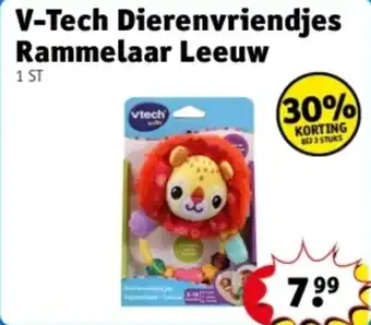 Kruidvat V-Tech Dierenvriendjes Rammelaar Leeuw aanbieding