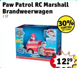 Kruidvat Paw Patrol RC Marshall Brandweerwagen aanbieding