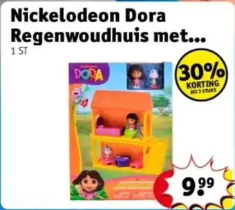 Kruidvat Nickelodeon Dora Regenwoudhuis met aanbieding