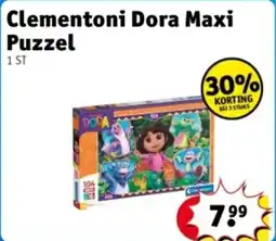 Kruidvat Clementoni Dora Maxi Puzzel aanbieding