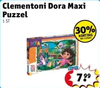 Kruidvat Clementoni Dora Maxi Puzzel aanbieding