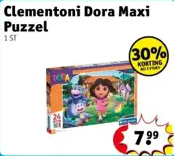 Kruidvat Clementoni Dora Maxi Puzzel aanbieding