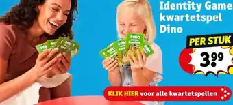 Kruidvat Identity Games kwartetspel Dino aanbieding