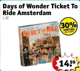 Kruidvat Days of Wonder Ticket To Ride Amsterdam aanbieding
