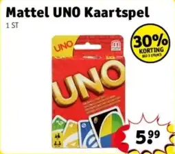 Kruidvat Mattel UNO Kaartspel aanbieding