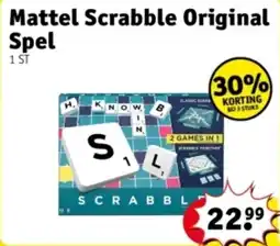 Kruidvat Mattel Scrabble Original Spel aanbieding