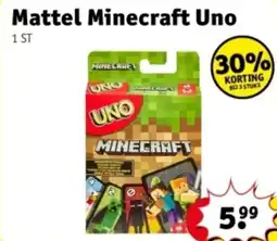 Kruidvat Mattel Minecraft Uno aanbieding