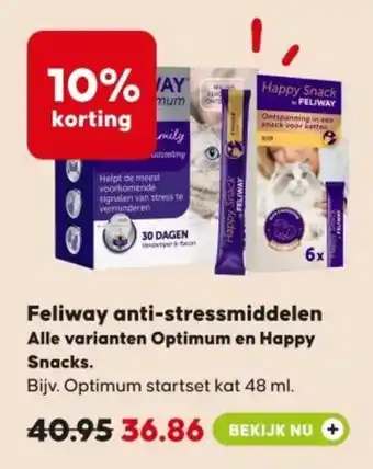 Pets Place Feliway anti-stressmiddelen aanbieding