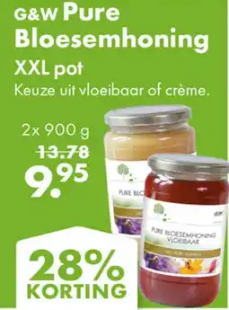 Gezond & Wel G&W Pure Bloesemhoning aanbieding