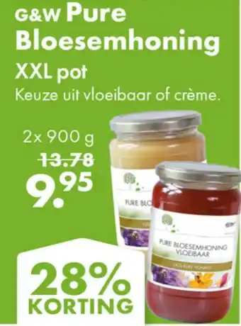 Gezond & Wel G&W Pure Bloesemhoning aanbieding