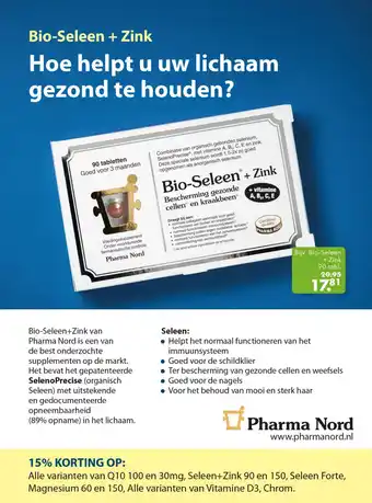 Gezond & Wel Bio-Seleen + Zink aanbieding
