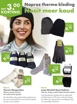 Gezond & Wel Naproz thermo kleding aanbieding