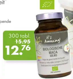 Gezond & Wel It's Amazing Biologische Maca Powder of Tabletten aanbieding
