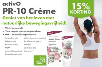 Gezond & Wel activo PR-10 Crème aanbieding