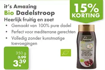 Gezond & Wel it's Amazing Bio Dadelstroop aanbieding