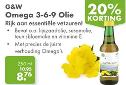 Gezond & Wel G&W Omega 3-6-9 Olie aanbieding